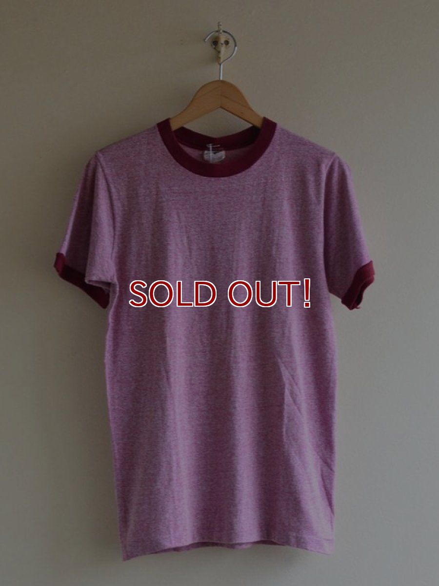 画像1: 1970s-80s Sears BODY WEAR 無地杢リンガーTシャツ　 表記M  (1)
