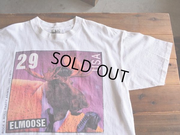 画像5: 1990s ELVIS 29￠Stamp PARODY ELMOOSE Tシャツ　 表記L 