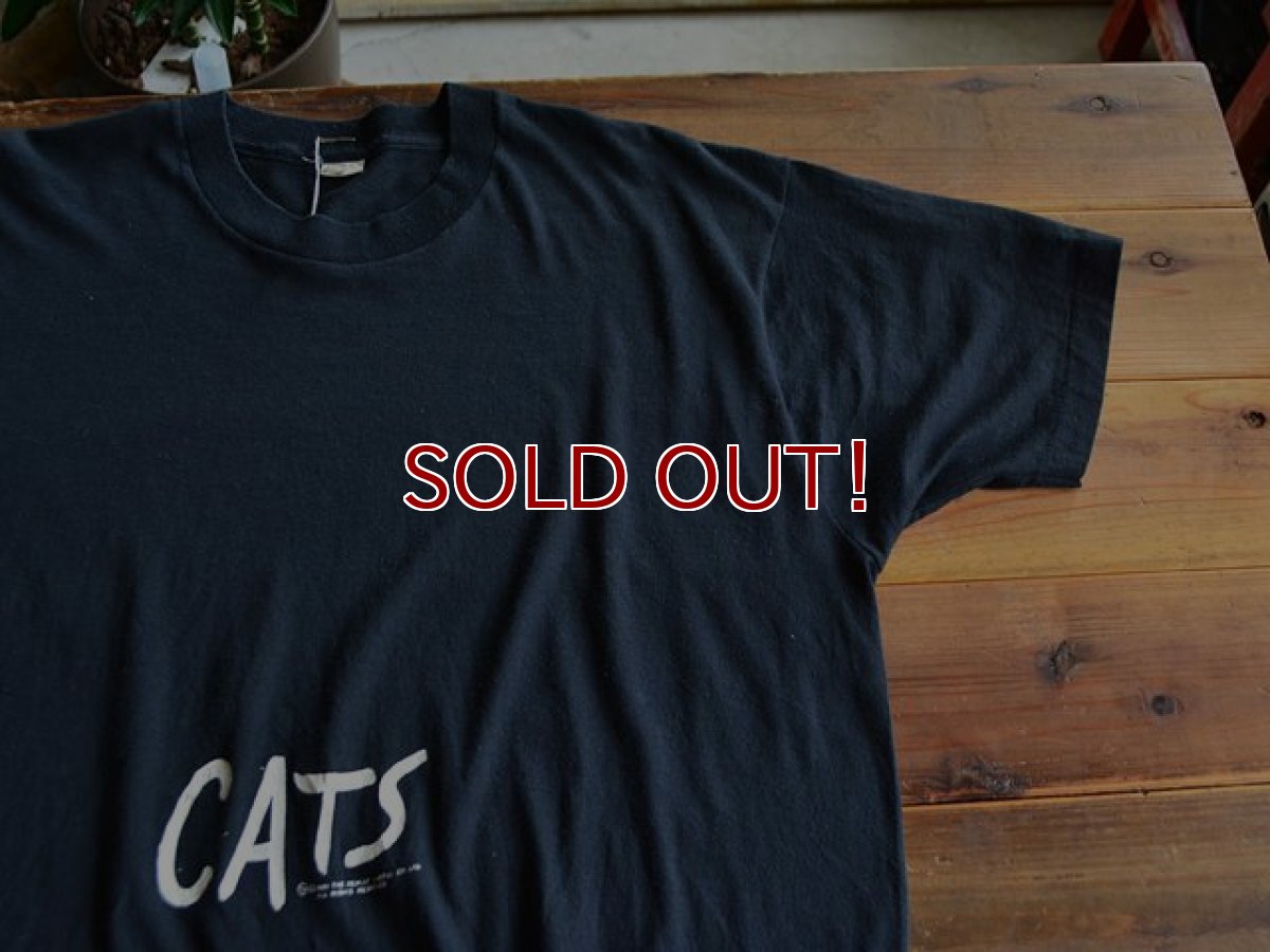 画像4: 1980s ミュージカル CATS Tシャツ　 表記XL  (4)