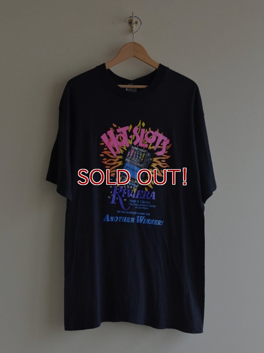画像1: 1990s Riviera Hotel&Casino HOT-SLOTS Tシャツ　 表記L  (1)
