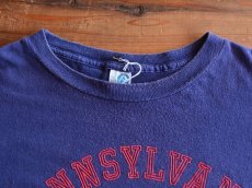 画像4: 1980s ARTEX カレッジTシャツ　 フロッキープリント　 表記L  (4)