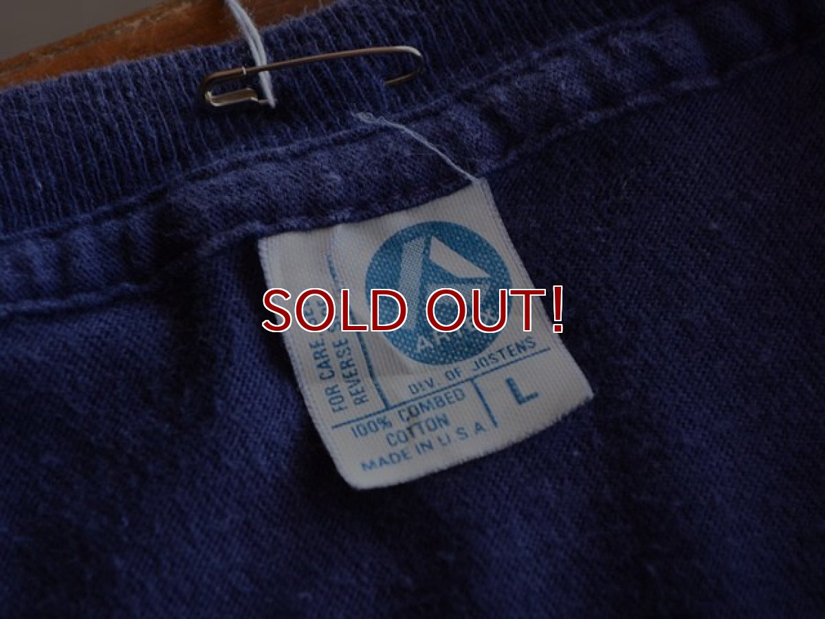 画像3: 1980s ARTEX カレッジTシャツ　 フロッキープリント　 表記L  (3)
