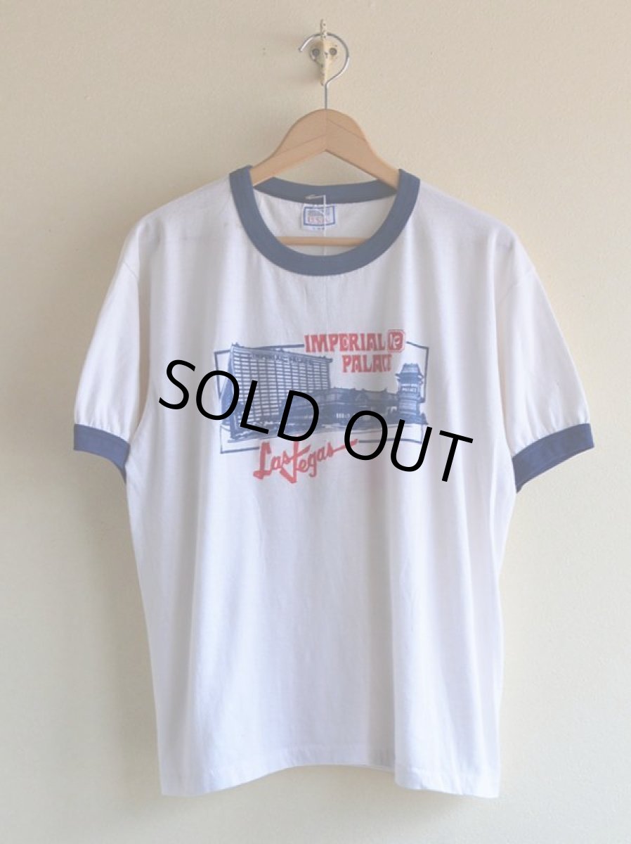 画像1: 1980s IMPERIAL PALACE AUTO COLLECTION 両面プリントリンガーTシャツ　 表記XL  (1)