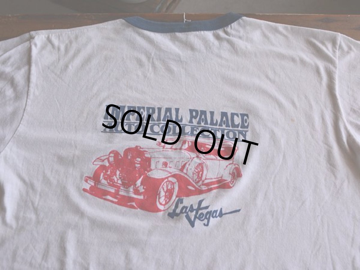 画像8: 1980s IMPERIAL PALACE AUTO COLLECTION 両面プリントリンガーTシャツ　 表記XL  (8)