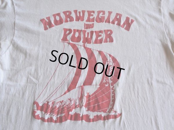 画像5: 1980s NORWEGIAN POWER Tシャツ　 表記L 