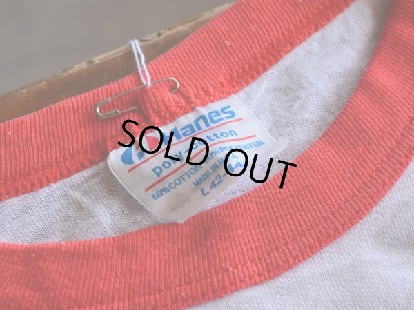 画像3: 1980s インディアンフェイスだまし絵リンガーTシャツ　 表記L 