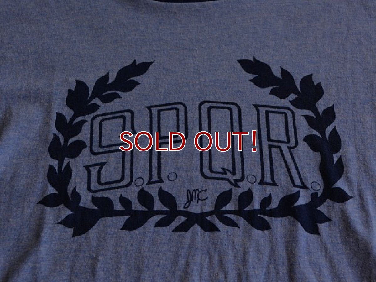 画像5: 1970s Champion S.P.Q.R.杢リンガーTシャツ　 表記XL  (5)