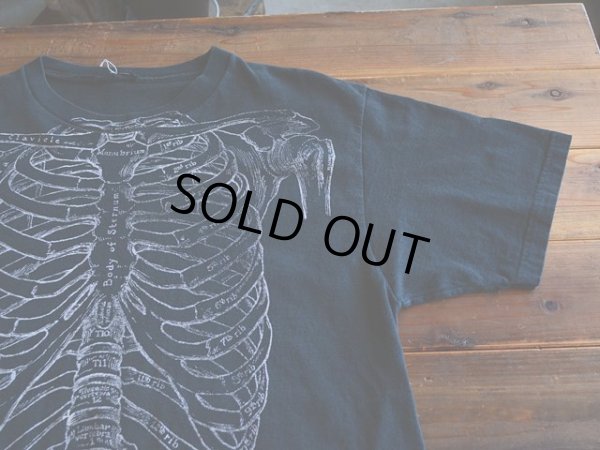 画像4: 1990s Leslie Arwin 人体骨格だまし絵Tシャツ　 実寸L-XL 