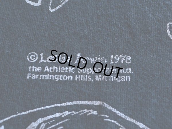 画像7: 1990s Leslie Arwin 人体骨格だまし絵Tシャツ　 実寸L-XL 