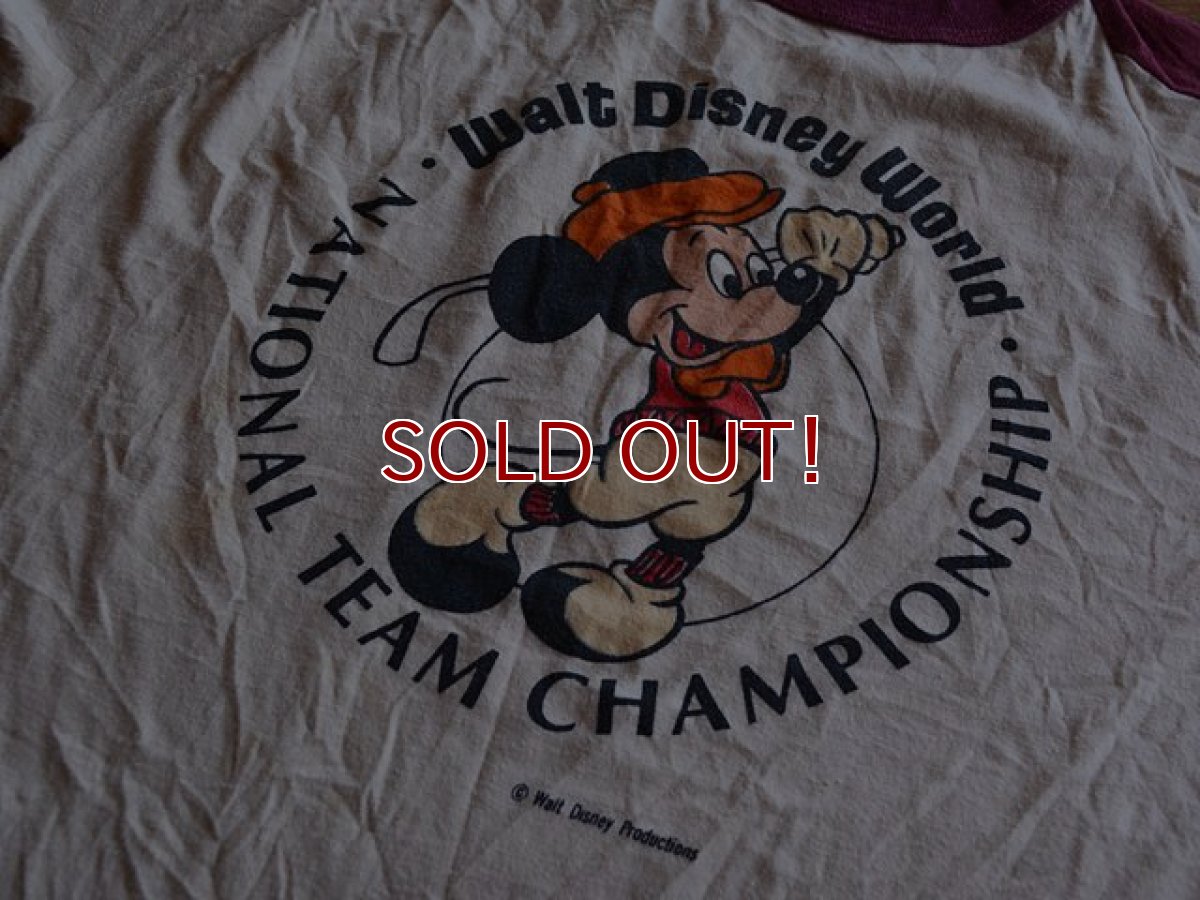 画像5: 1970s Mickey Mouse 染み込みプリントTシャツ　 実寸M  (5)