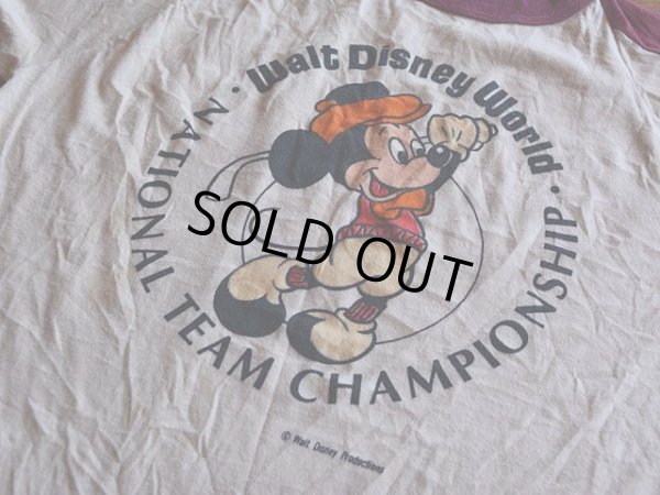 画像5: 1970s Mickey Mouse 染み込みプリントTシャツ　 実寸M 