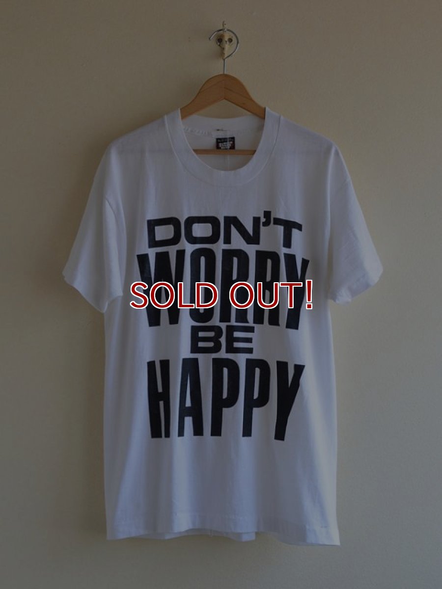 画像1: 1990s DON'T WORRY BE HAPPY Tシャツ　 表記XL  (1)