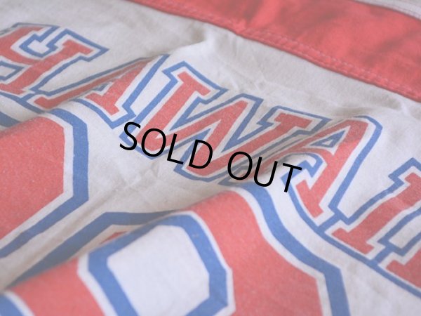 画像7: 1980s HAWAIIナンバリングフットボールTシャツ　 表記L 