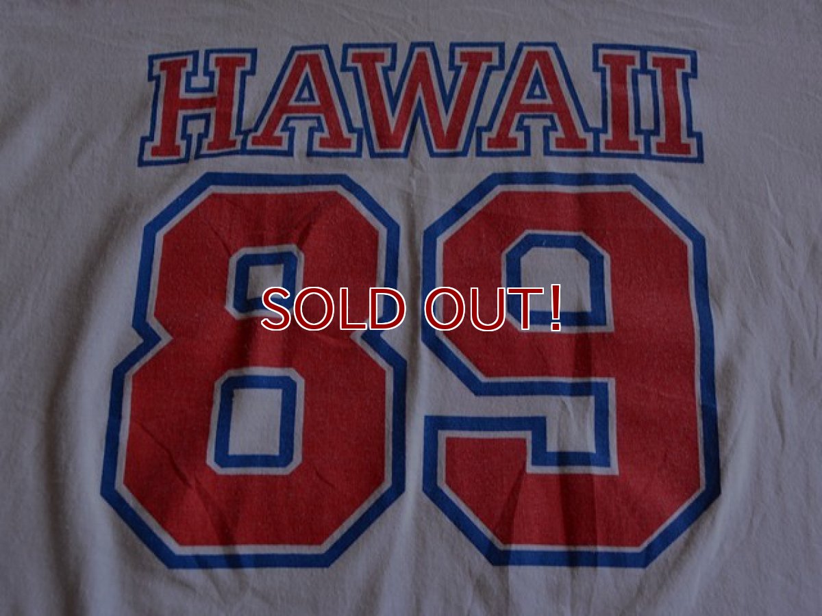 画像6: 1980s HAWAIIナンバリングフットボールTシャツ　 表記L  (6)