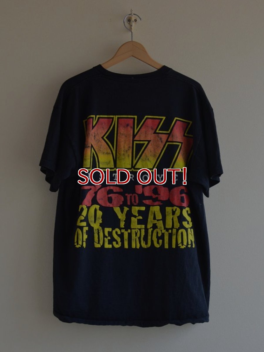 画像2: 1990s KISS 20YEARS OF DESTRUCTION Tシャツ　 表記XL  (2)