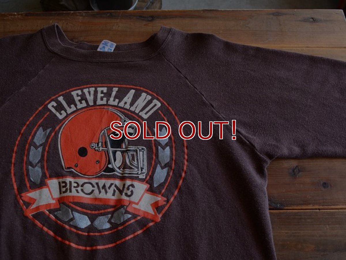 画像5: 1980s Champion CLEVELAND BROWNS スウェット　 表記L  (5)