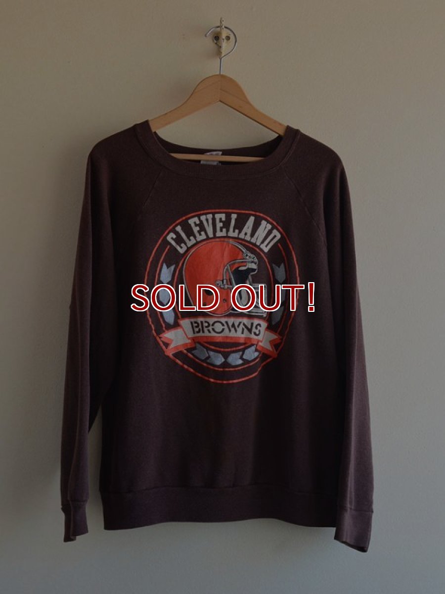 画像1: 1980s Champion CLEVELAND BROWNS スウェット　 表記L  (1)