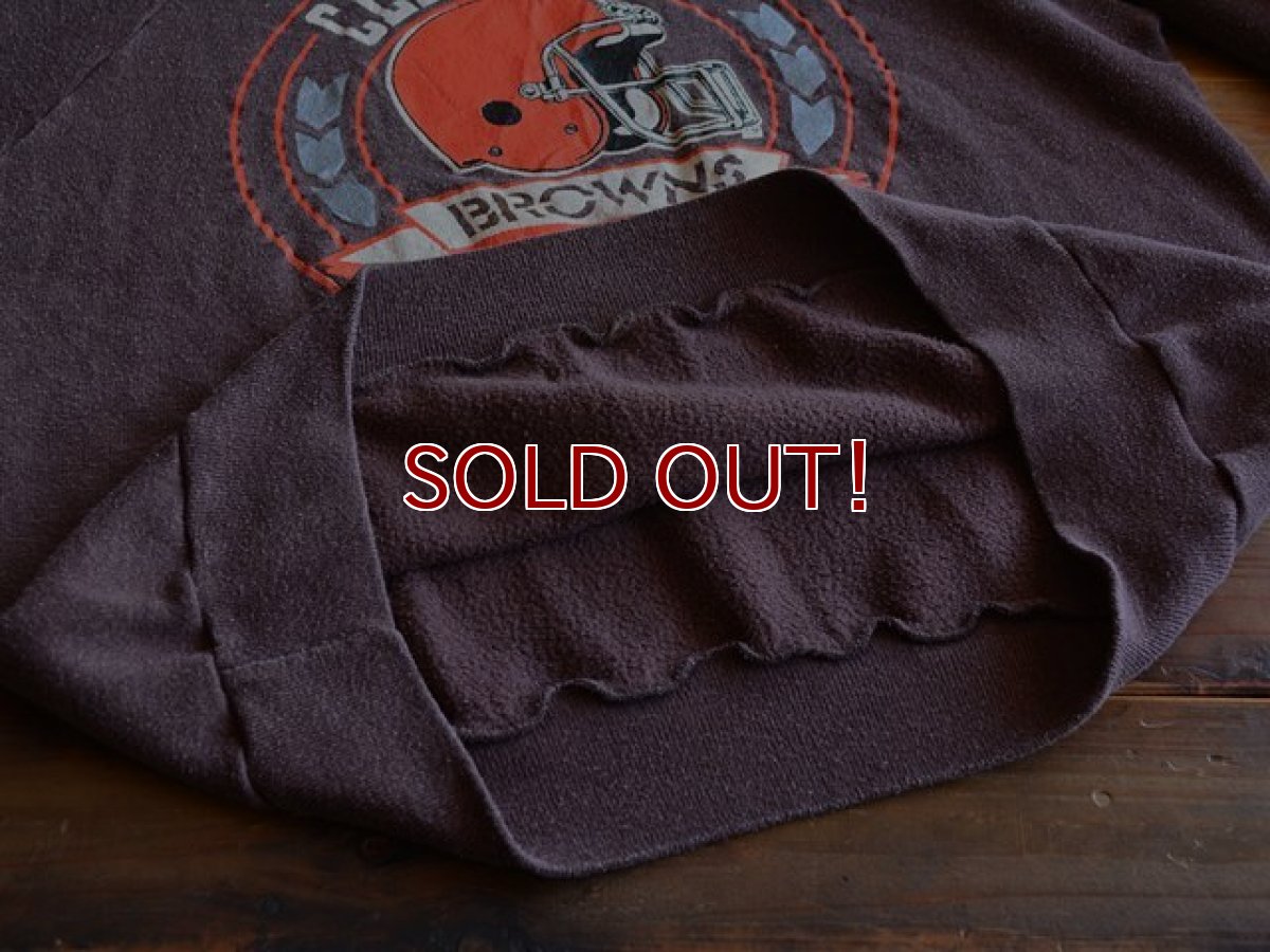 画像8: 1980s Champion CLEVELAND BROWNS スウェット　 表記L  (8)