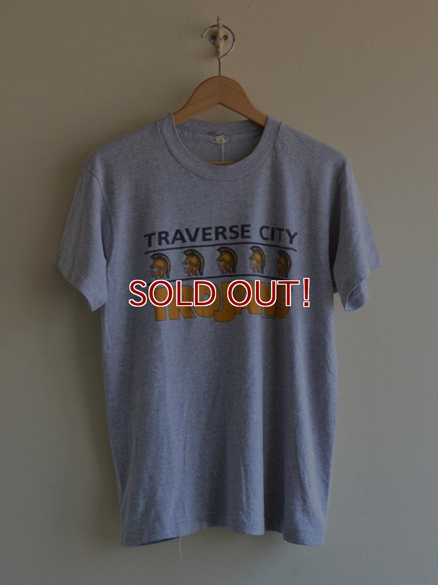 画像1: 1980s TRAVERSE CITY TROJANS Tシャツ　 表記M  (1)