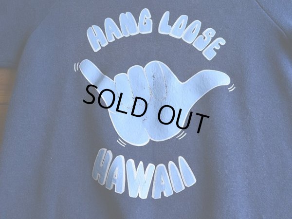 画像5: 1970s〜 HAWAII HANG LOOSE 半袖スウェット　 実寸S 