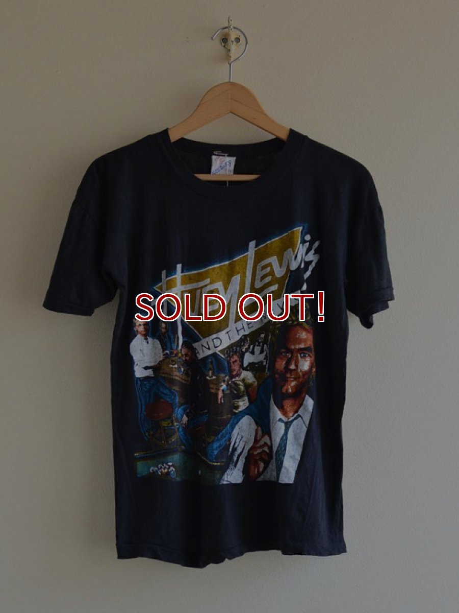 画像1: 1980s Huey Lewis & The News パキ綿Tシャツ　 表記S  (1)