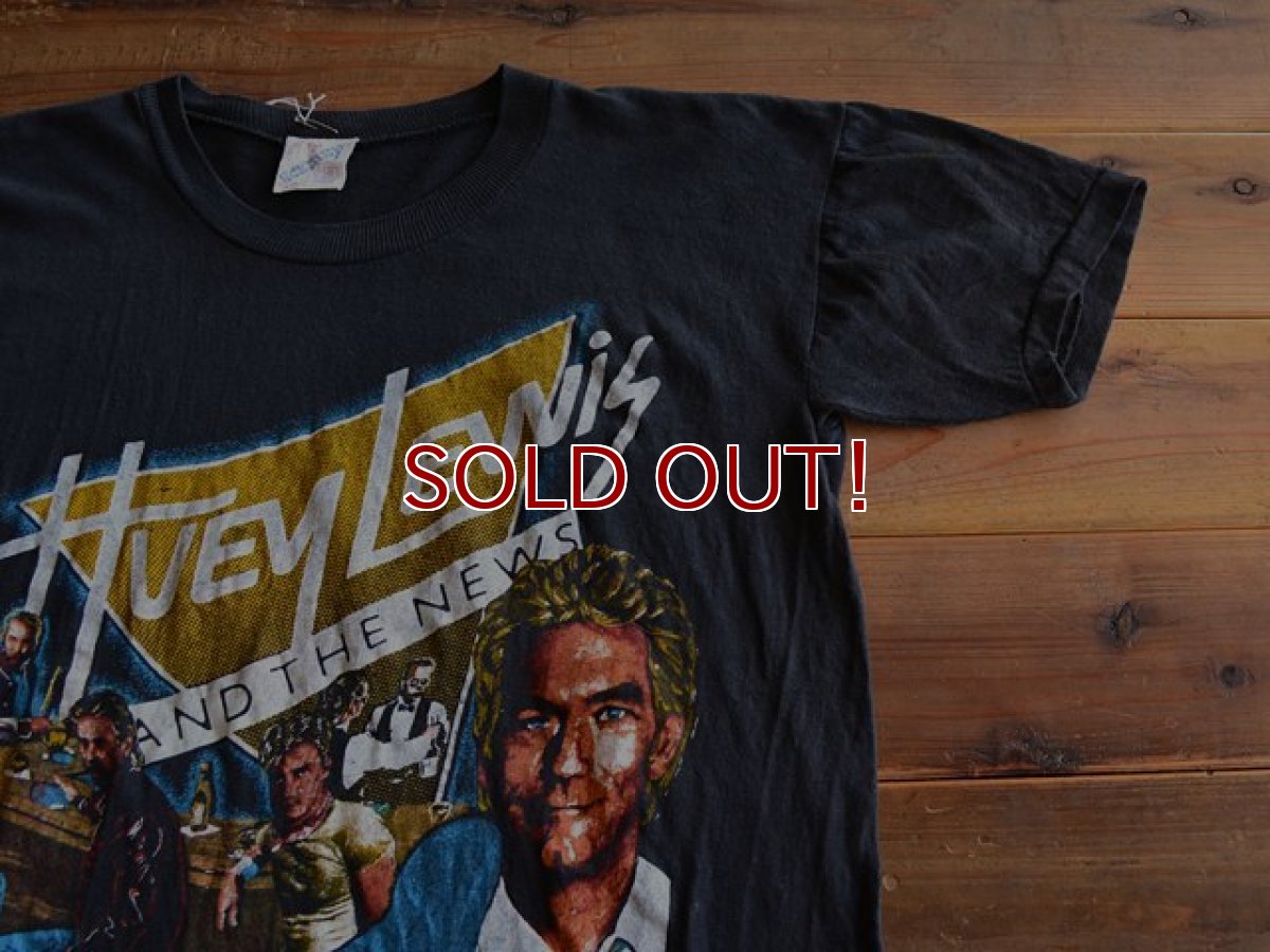 画像4: 1980s Huey Lewis & The News パキ綿Tシャツ　 表記S  (4)