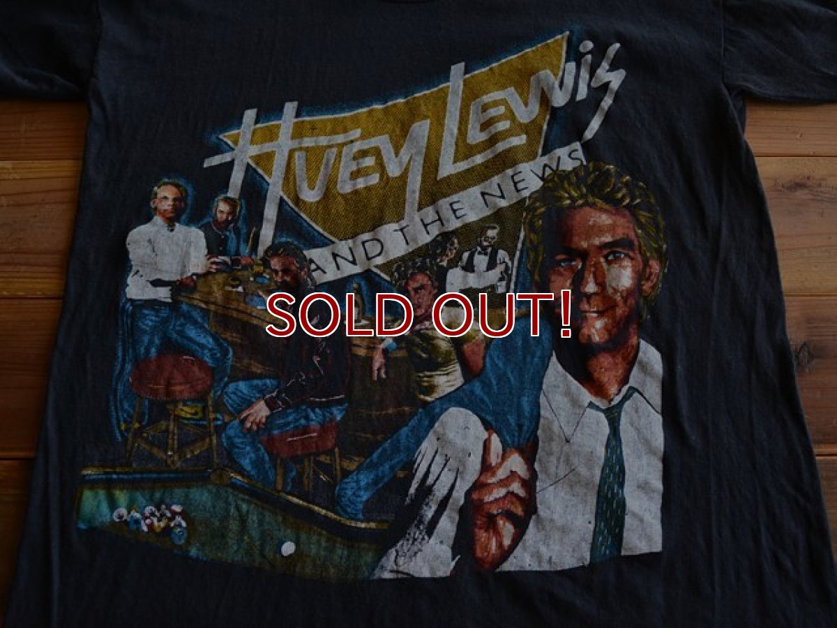 画像5: 1980s Huey Lewis & The News パキ綿Tシャツ　 表記S  (5)
