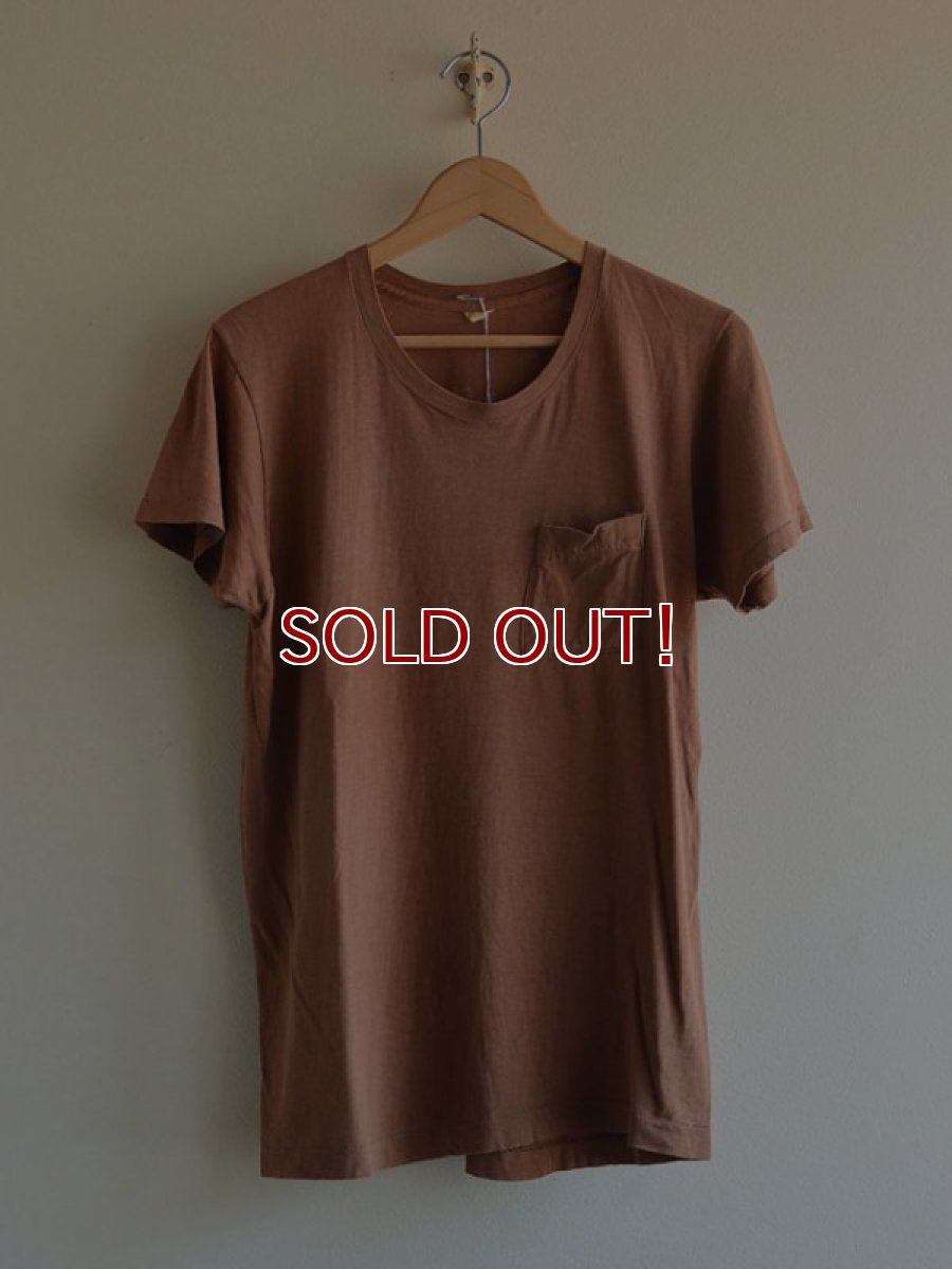 画像1: 1970s Sears バックプリントポケットTシャツ　 表記L  (1)