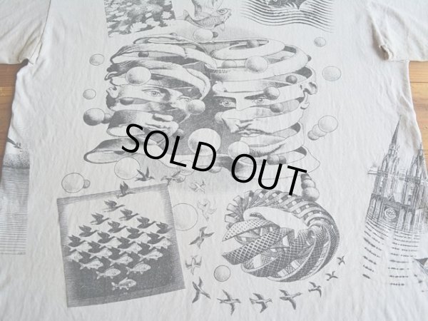 画像9: 1990s M.C. ESCHER マルチプリントTシャツ　 雰囲気系　 表記L 