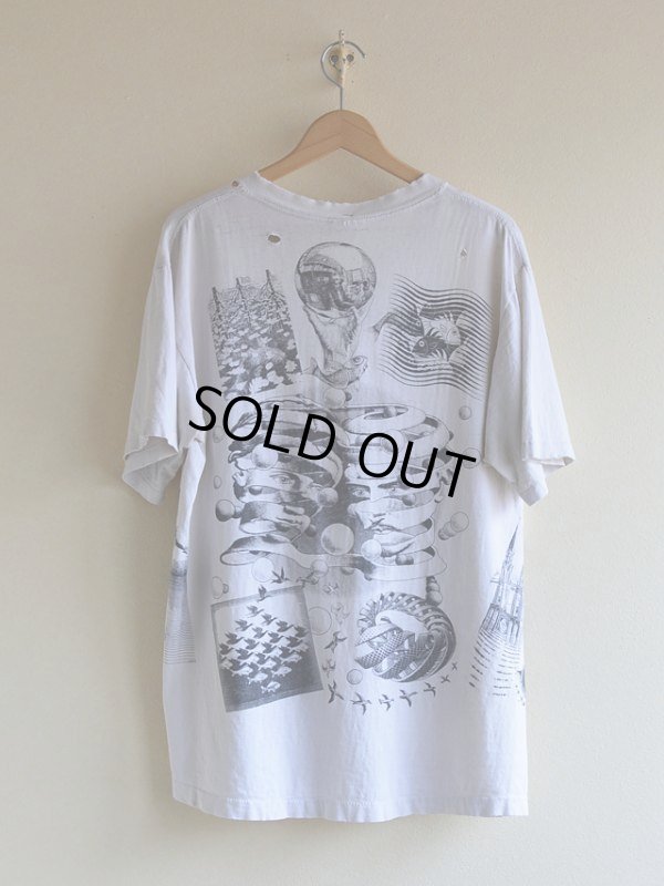 画像2: 1990s M.C. ESCHER マルチプリントTシャツ　 雰囲気系　 表記L 