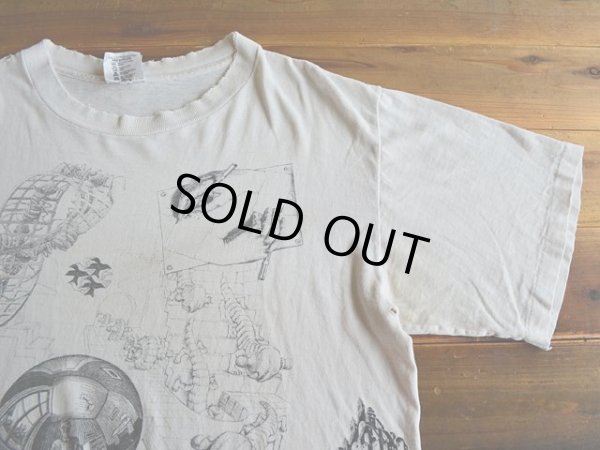 画像5: 1990s M.C. ESCHER マルチプリントTシャツ　 雰囲気系　 表記L 