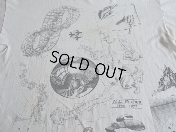 画像6: 1990s M.C. ESCHER マルチプリントTシャツ　 雰囲気系　 表記L 
