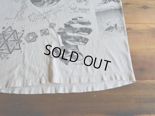 画像7: 1990s M.C. ESCHER マルチプリントTシャツ　 雰囲気系　 表記L 