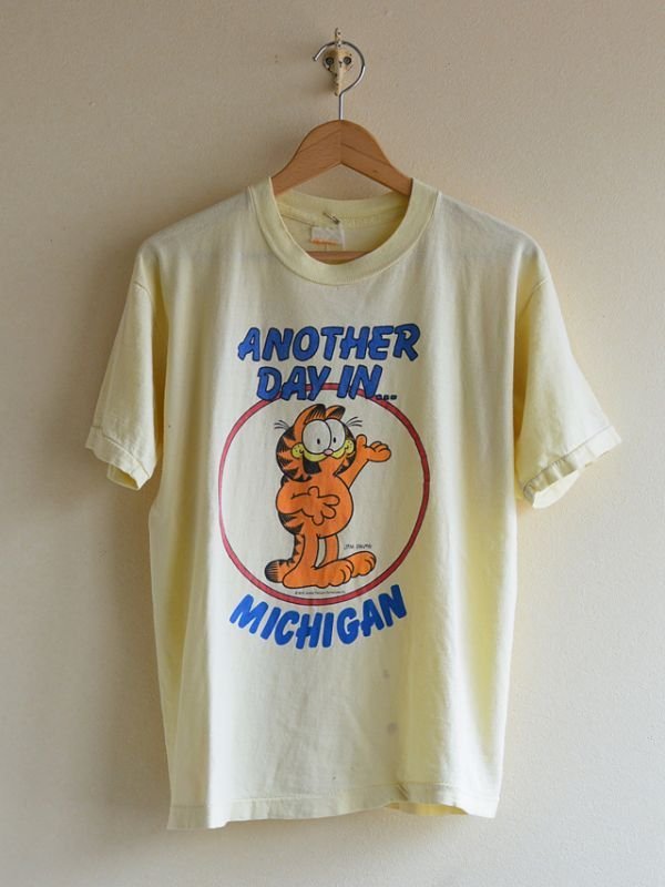 1970s Garfield Tシャツ 実寸ML - 古着屋HamburgCafe