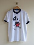 画像1: 1980s Mickey Mouse リンガーTシャツ　<br>表記L<br> (1)
