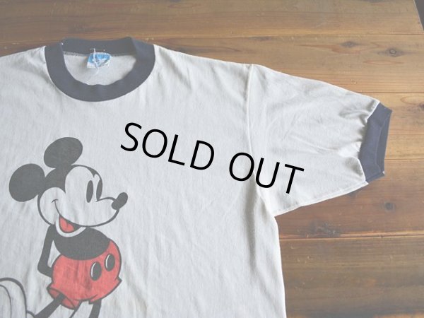 画像5: 1980s Mickey Mouse リンガーTシャツ　 表記L 