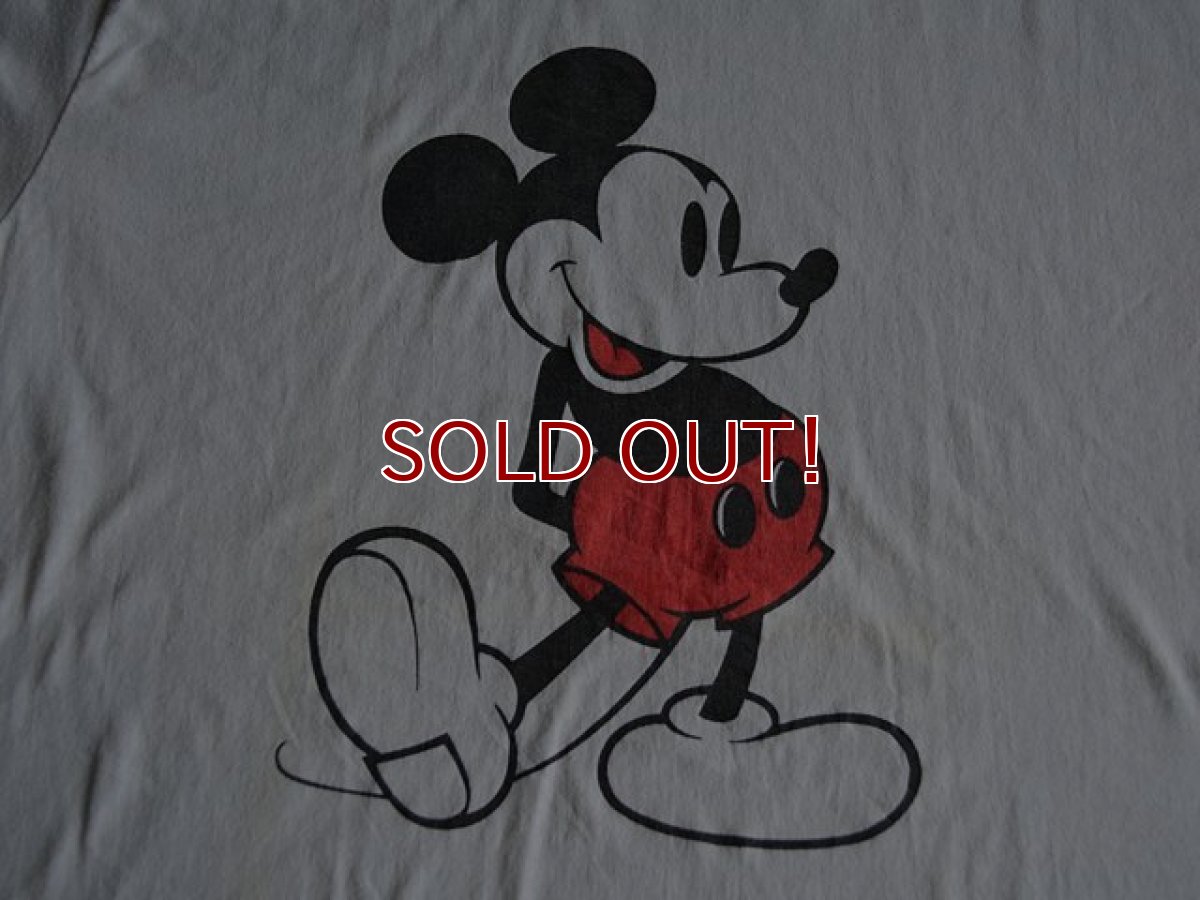 画像6: 1980s Mickey Mouse リンガーTシャツ　 表記L  (6)