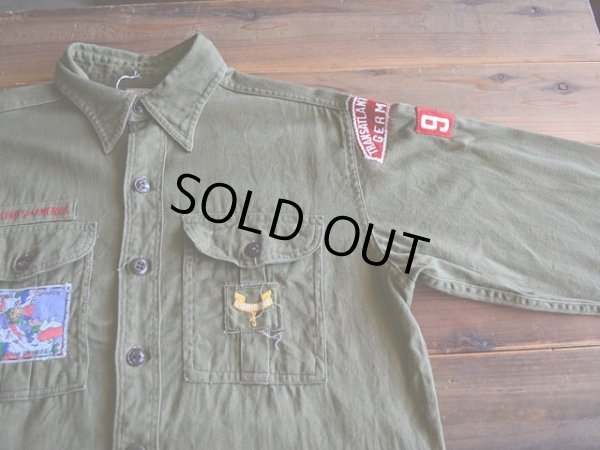 画像4: 1960s BOY SCOUTS マチ付きシャツ　 表記15 