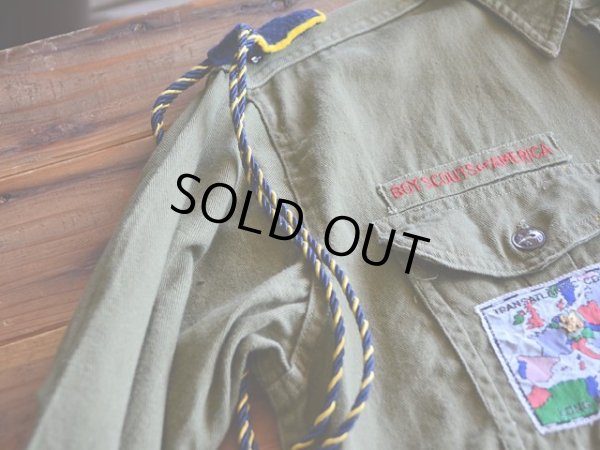 画像8: 1960s BOY SCOUTS マチ付きシャツ　 表記15 