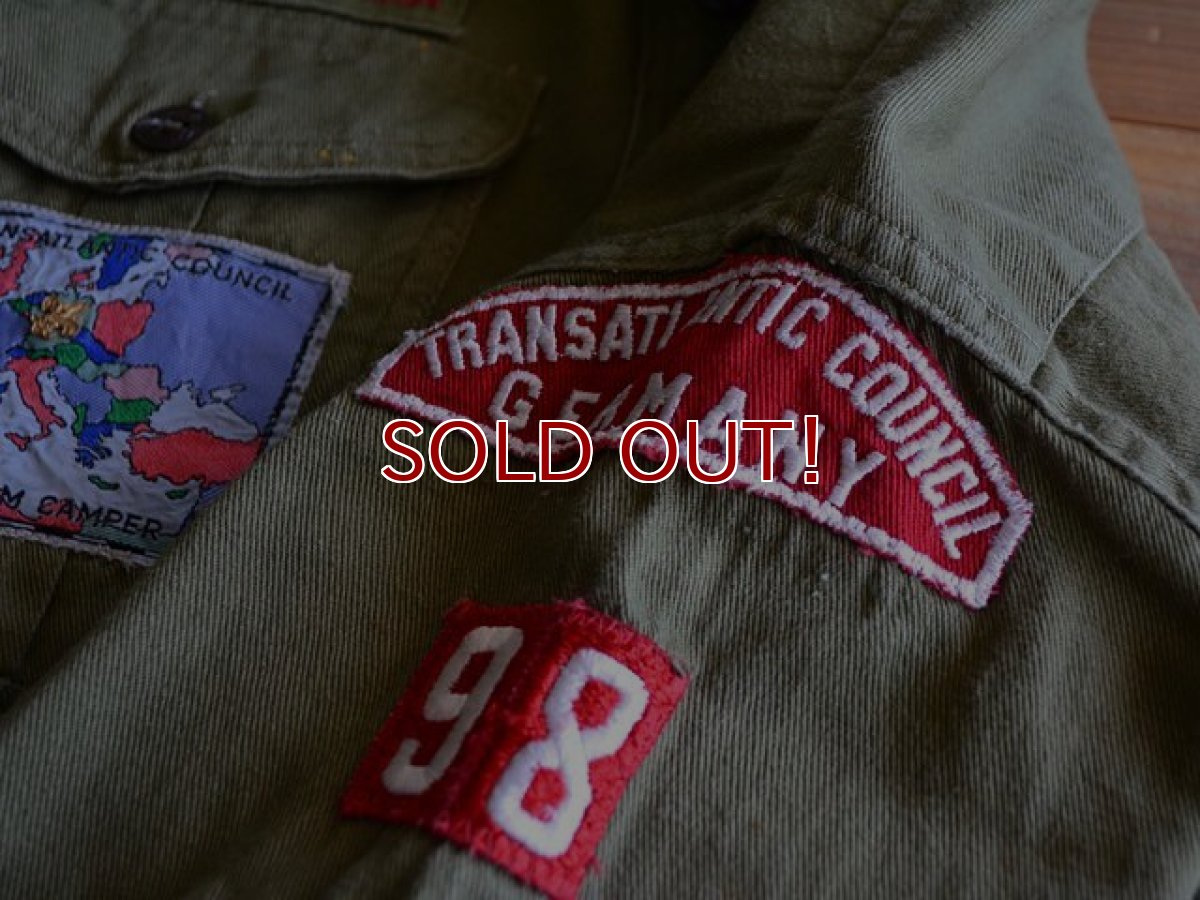 画像7: 1960s BOY SCOUTS マチ付きシャツ　 表記15  (7)