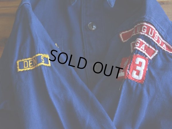 画像6: 1960s BOY SCOUTS マチ付きシャツ　 実寸XS-S 