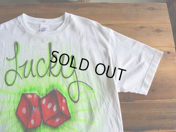 画像4: 1990s Lucky Dice エアブラシペイントTシャツ　 表記L 