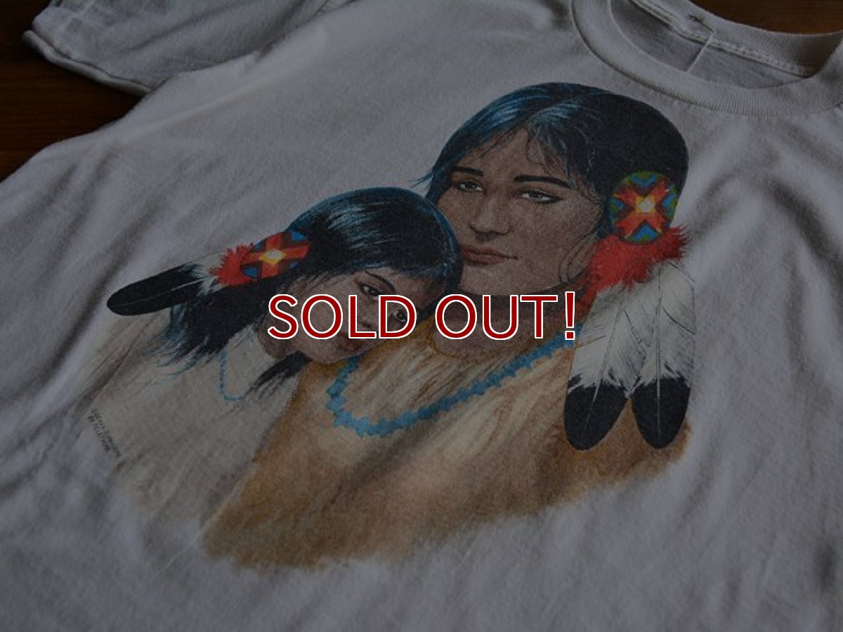 画像4: 1990s インディアンの親子Tシャツ　 実寸L  (4)