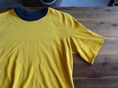 画像8: 1980s リバーシブルTシャツ　 BLK×YEL　 実寸SM  (8)