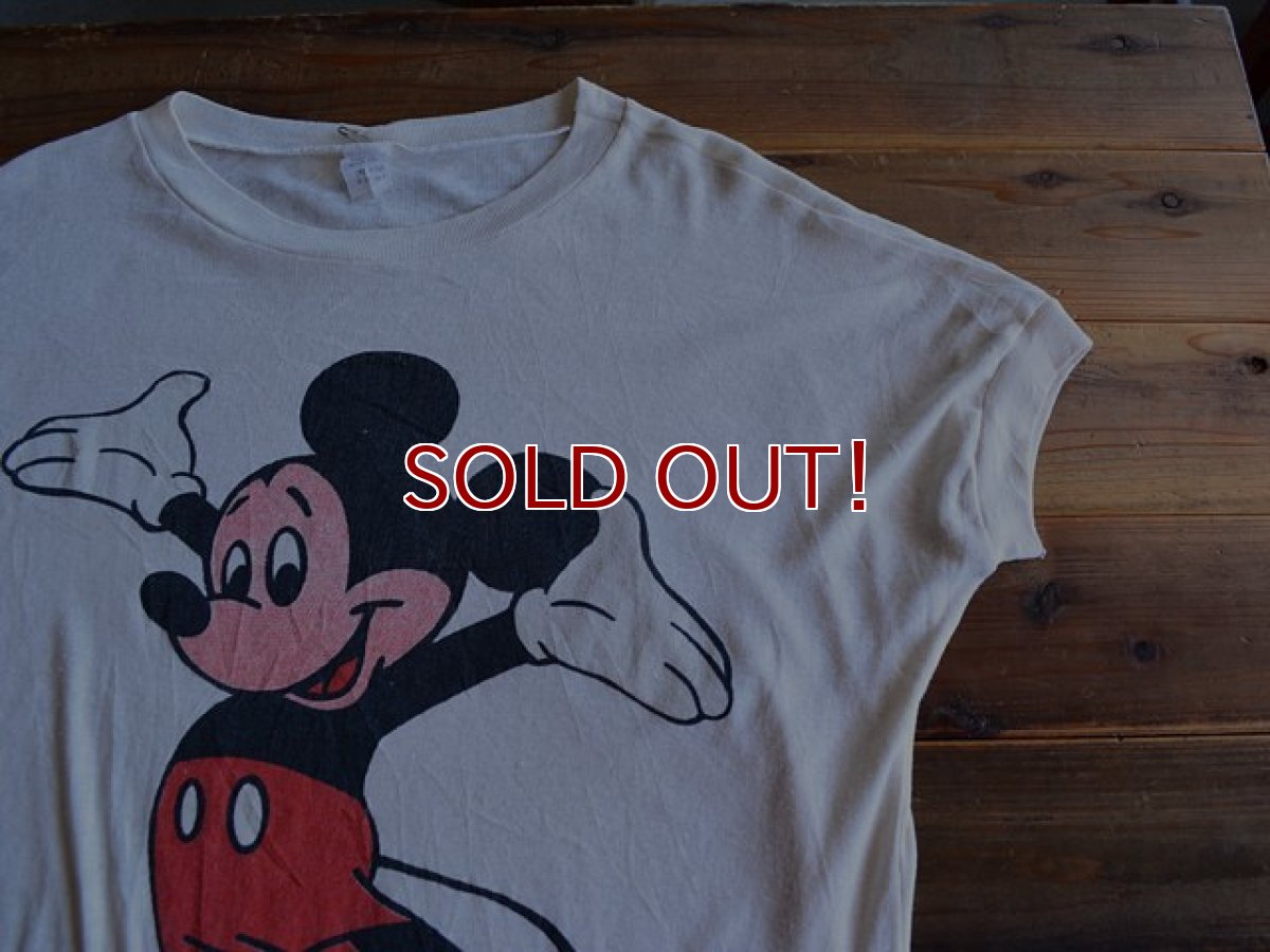 画像4: 1970s-80s Mickey Mouse Tシャツ　 表記ONE SIZE FITS ALL  (4)