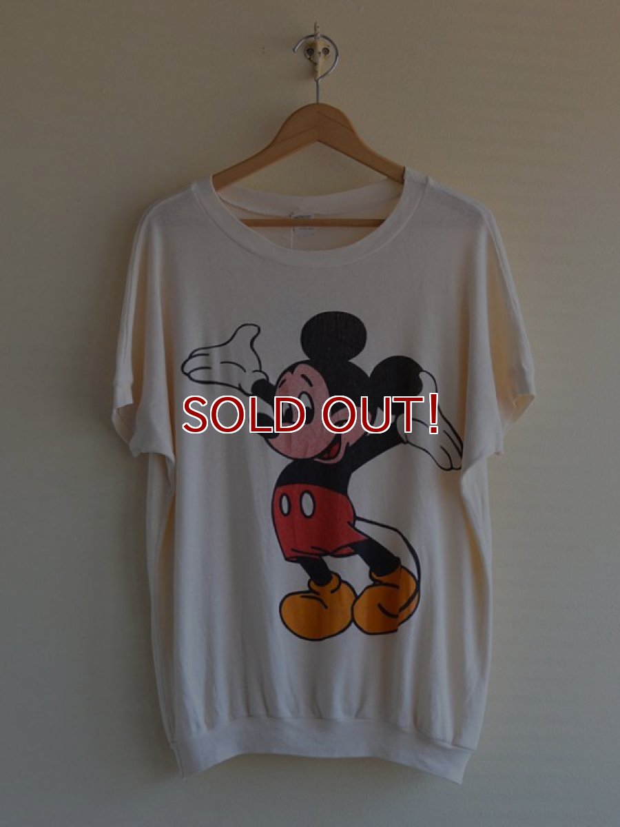 画像1: 1970s-80s Mickey Mouse Tシャツ　 表記ONE SIZE FITS ALL  (1)