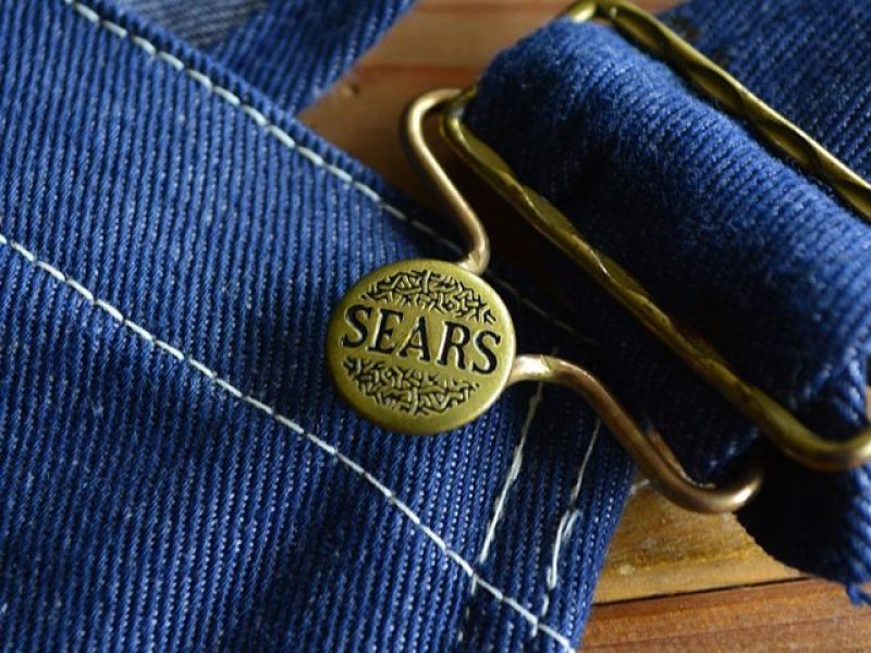 1970s〜 Sears Tradewear デニムオーバーオール 表記w34 - 古着屋