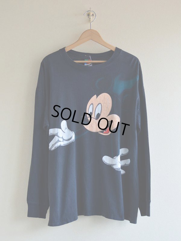 画像1: 1990s Mickey Mouse L/S Tシャツ　 表記L 