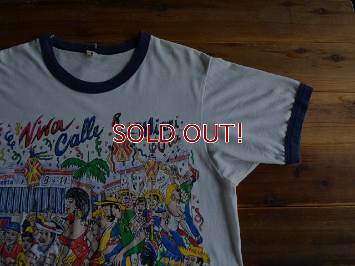 画像4: 1980s Calle Ocho Festival リンガーTシャツ　 表記L  (4)