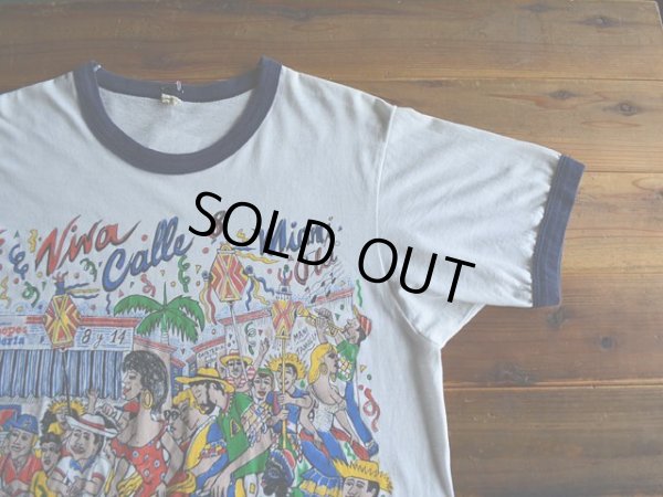 画像4: 1980s Calle Ocho Festival リンガーTシャツ　 表記L 